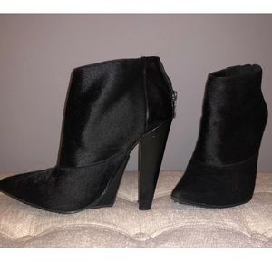 Kenneth Cole Collection Black Calf Hair Bootie